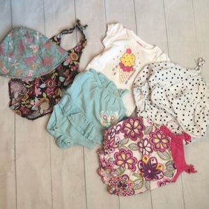 6 piece Baby Girl summer lot